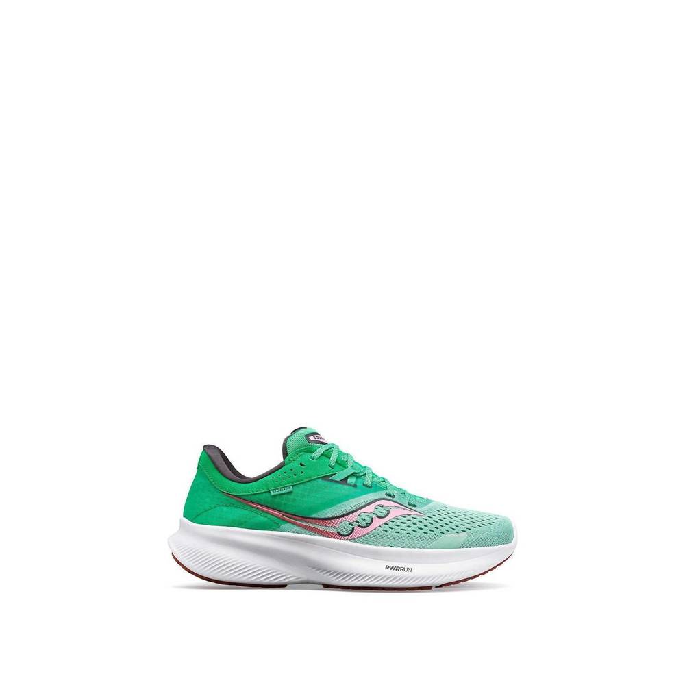 SAUCONY women's ride 16 running shoes in sprig/peony *like new*